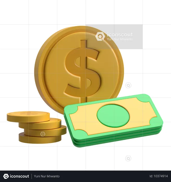 Dollar  3D Icon