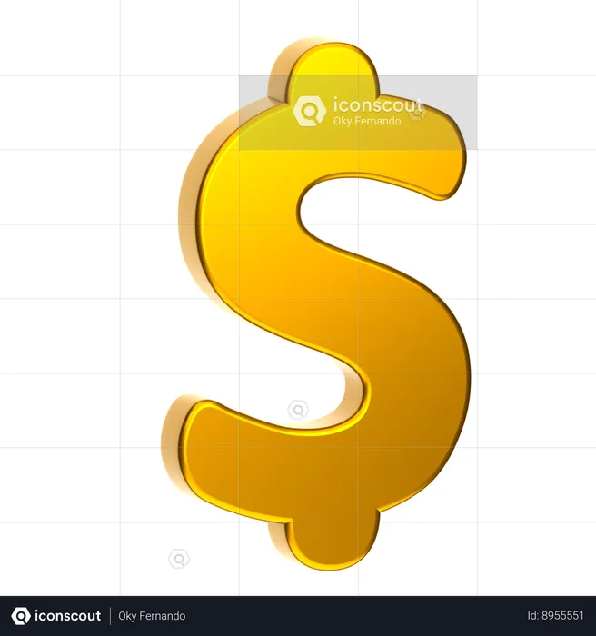 Dollar  3D Icon