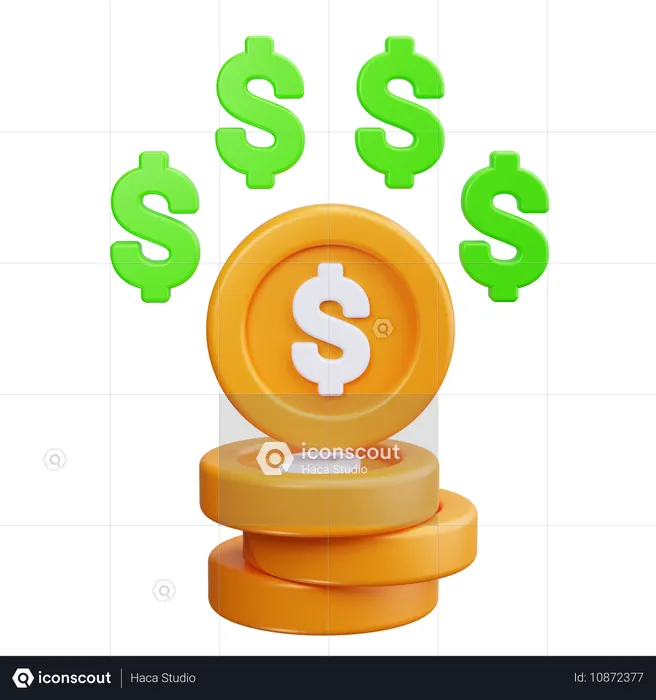 Dollar  3D Icon