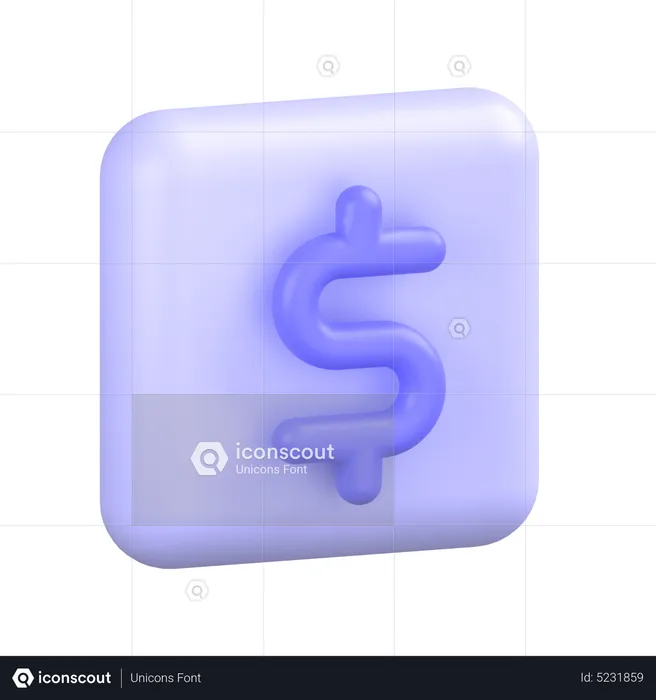 Dollar  3D Icon