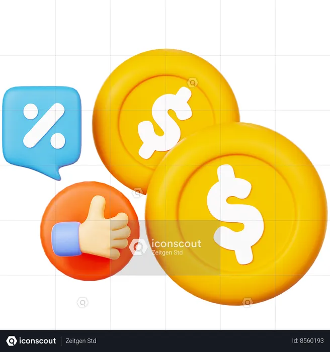 Dollar  3D Icon