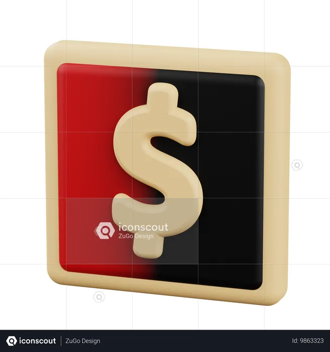 Dollar  3D Icon