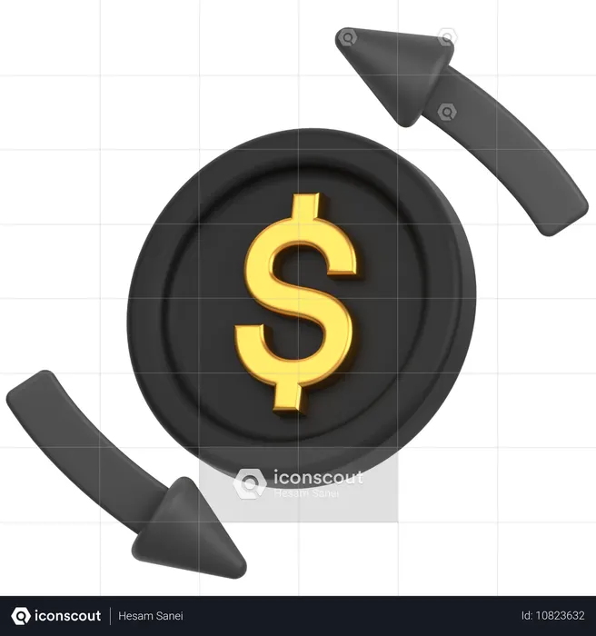 Dollar  3D Icon