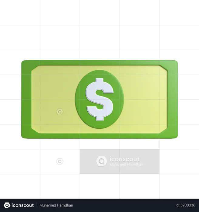 Dollar  3D Icon