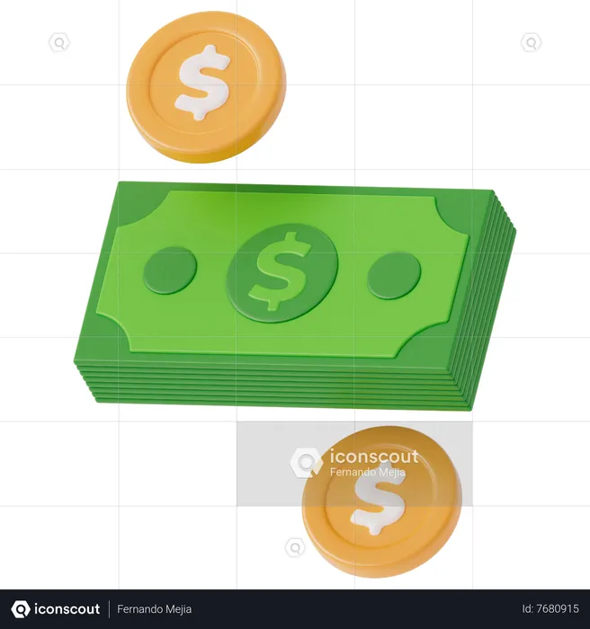 Dollar  3D Icon