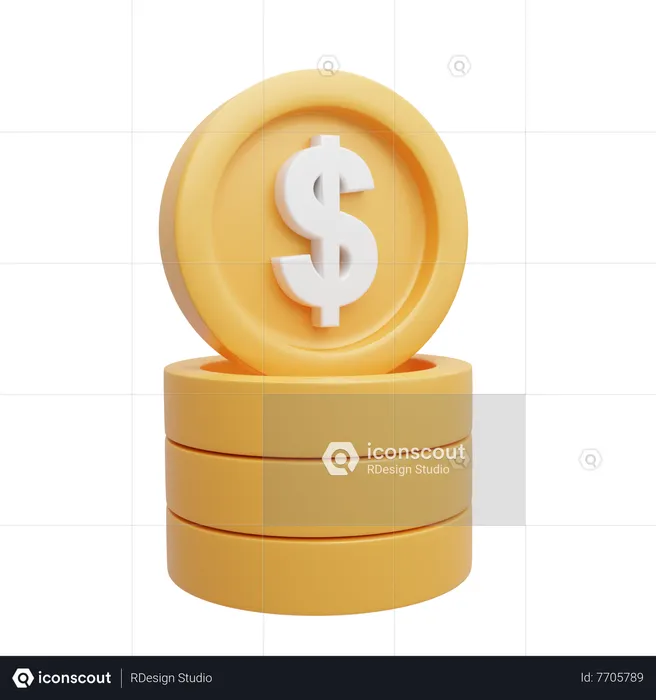 Dollar  3D Icon