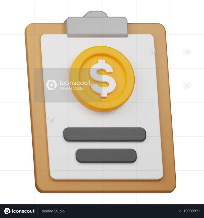 Dollar-Bericht  3D Icon