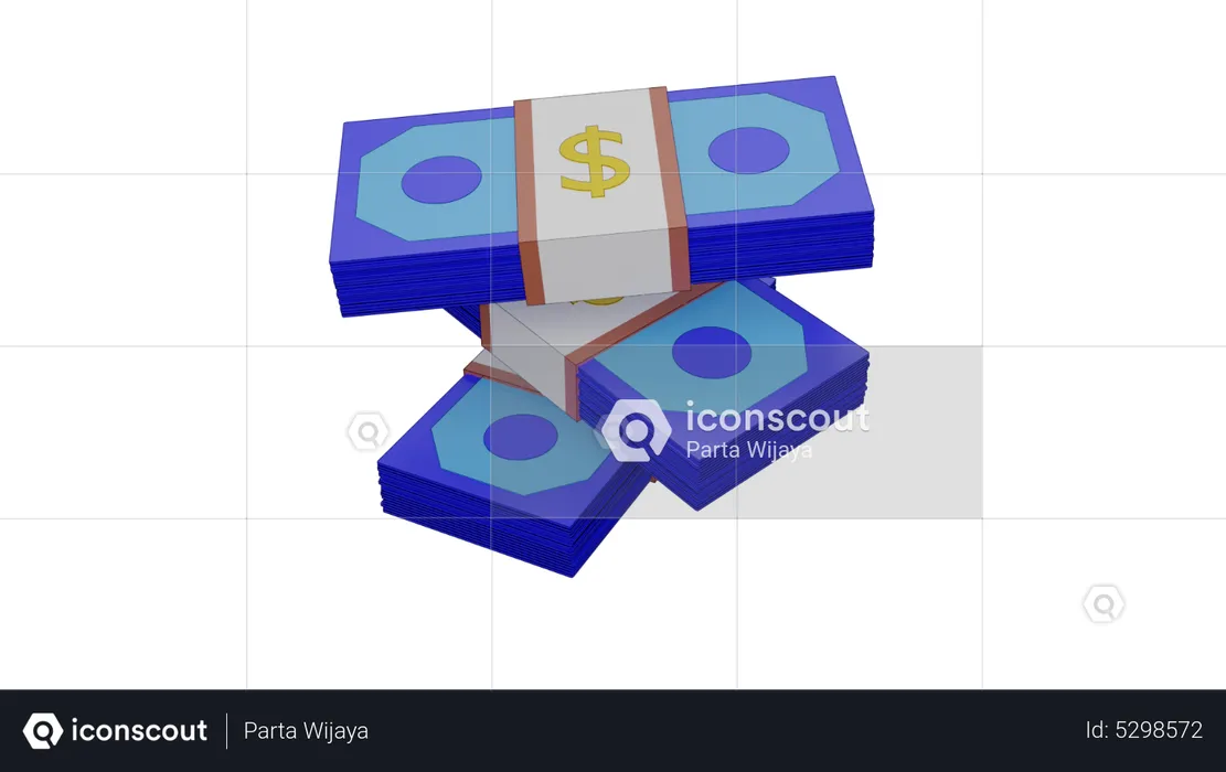 Dollar Bundle  3D Icon