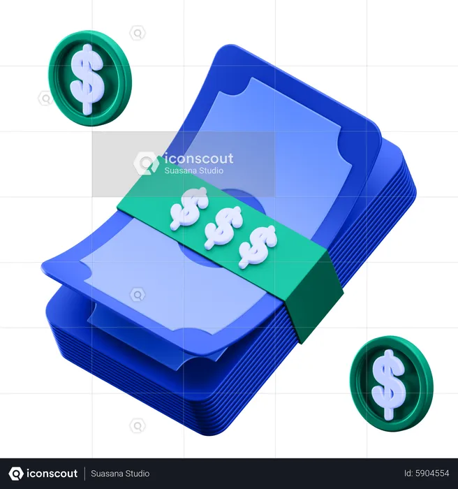 Dollar Bundle  3D Icon