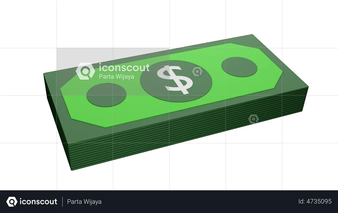 Dollar Bundle  3D Illustration