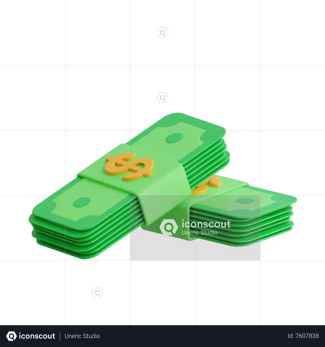 Dollar Bundle  3D Icon
