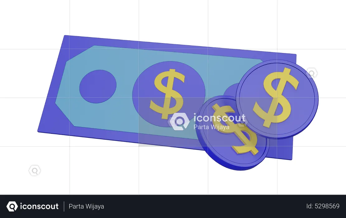 Dollar Currency  3D Icon