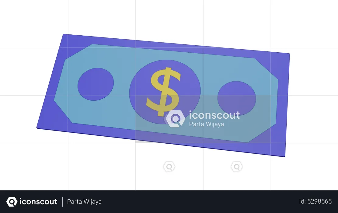 Monnaie du dollar  3D Icon