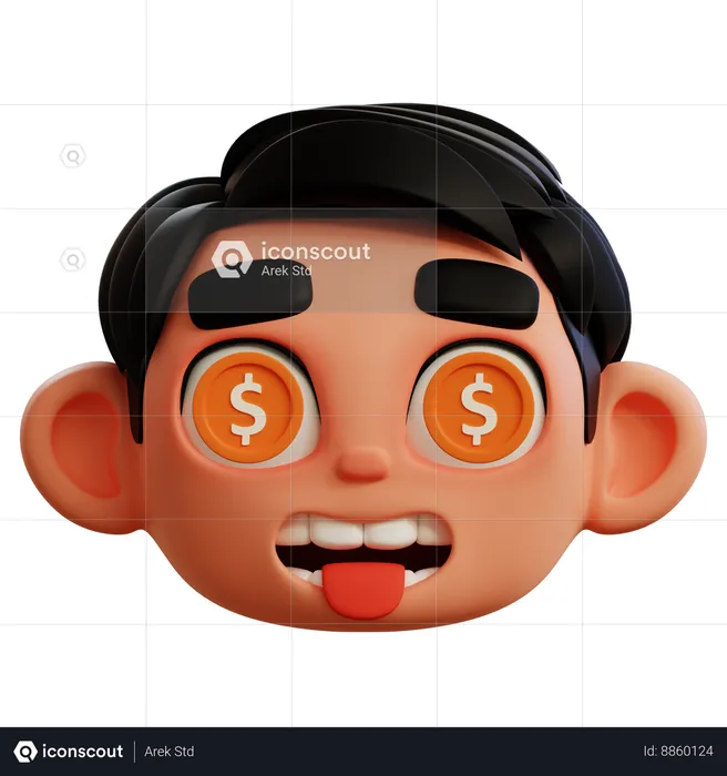 Emoji dollar Emoji 3D Icon