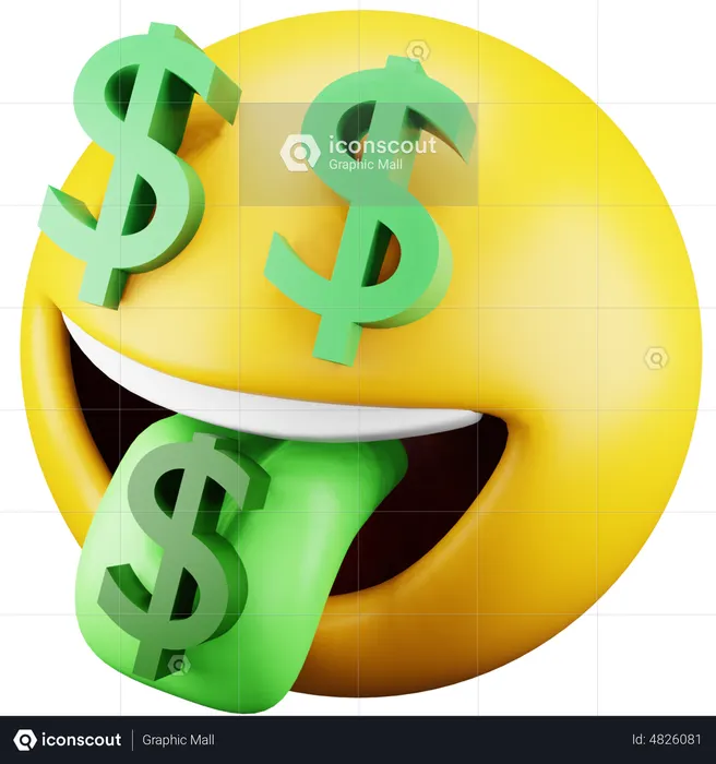 Dollar Emoji Emoji 3D Icon