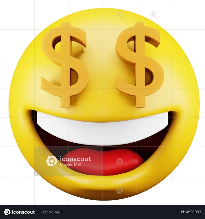 Dollar Emoji Emoji 3D Icon