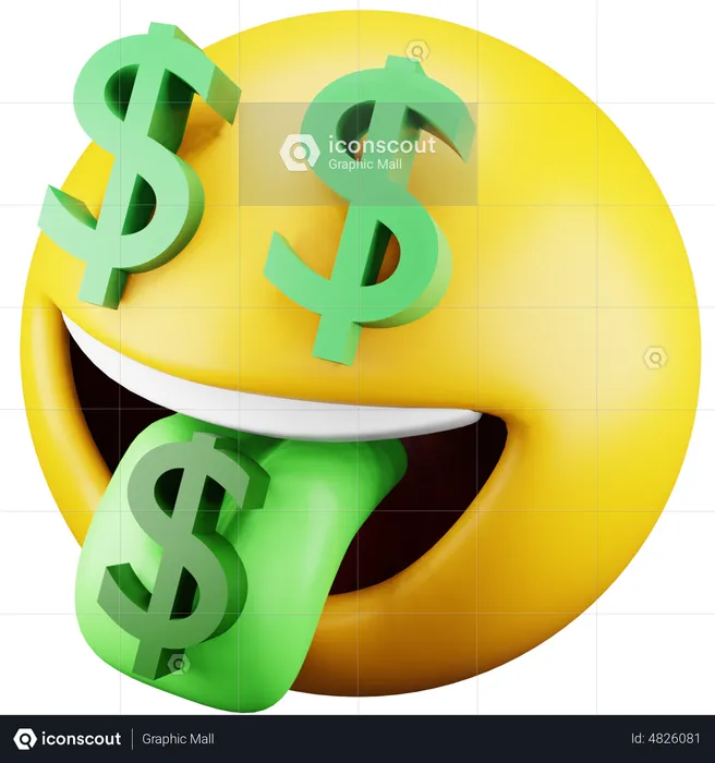 Dollar Emoji Emoji 3D Icon