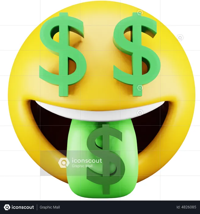 Dollar Emoji Emoji 3D Icon
