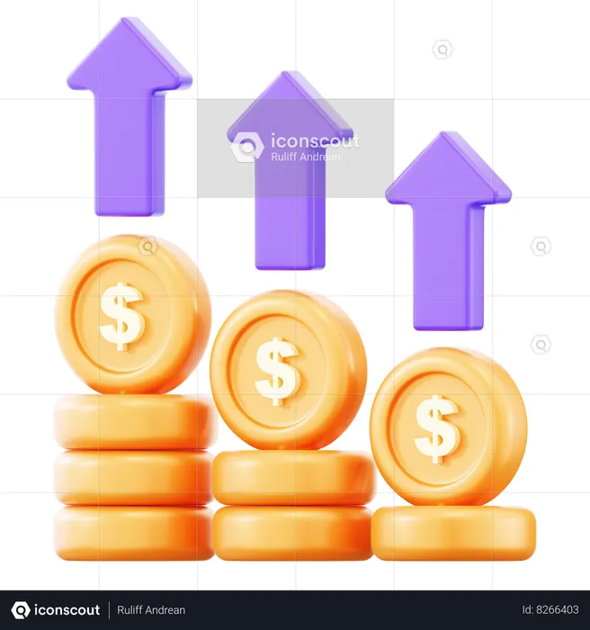 Dollar Growth  3D Icon