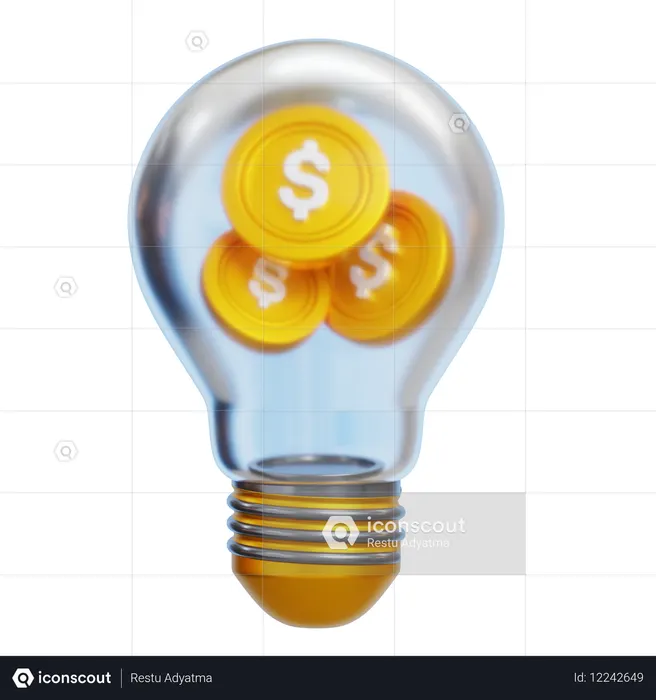 Dollar Idea  3D Icon