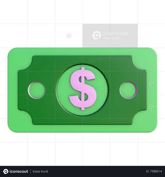 Dollar Note  3D Icon