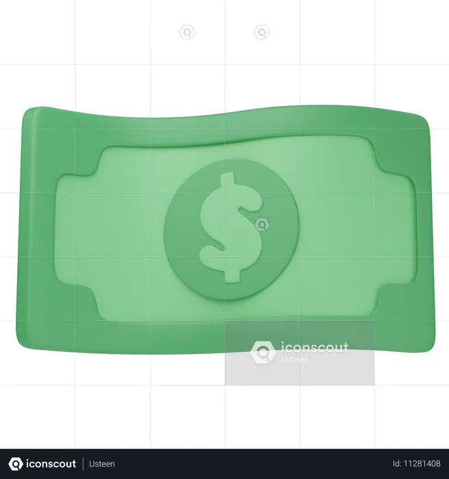 Dollar Note  3D Icon