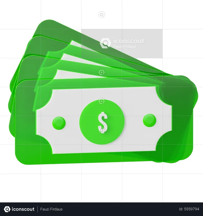 Dollar Note  3D Icon