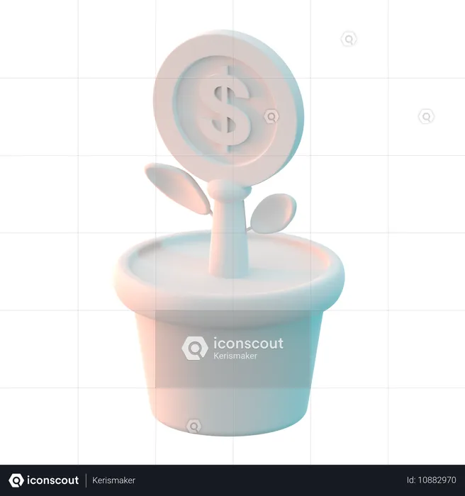 Dollarpflanze  3D Icon