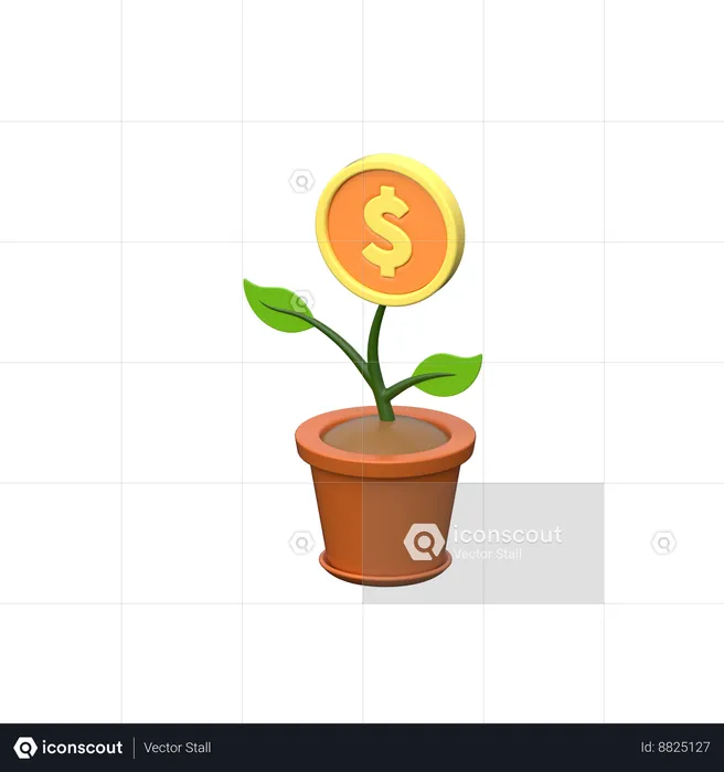 Dollar plant  3D Icon