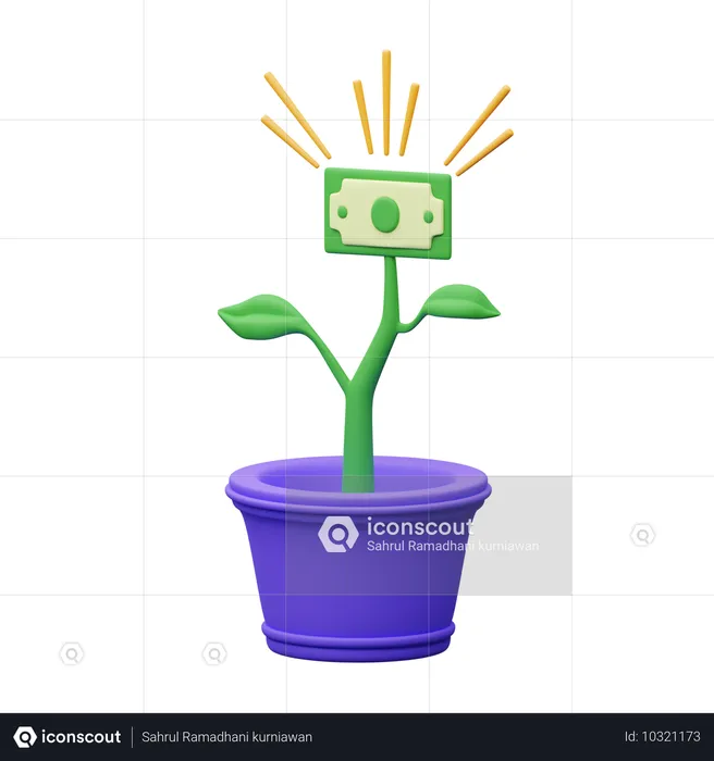 Dollar Plant  3D Icon