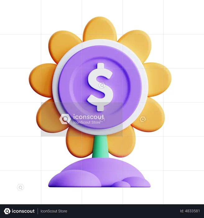 Dollar Plant  3D Icon