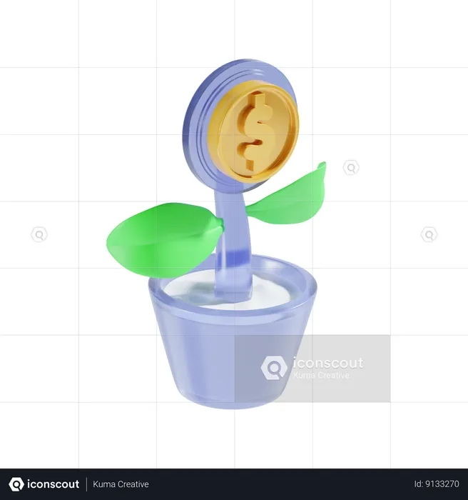 Dollar Plant  3D Icon