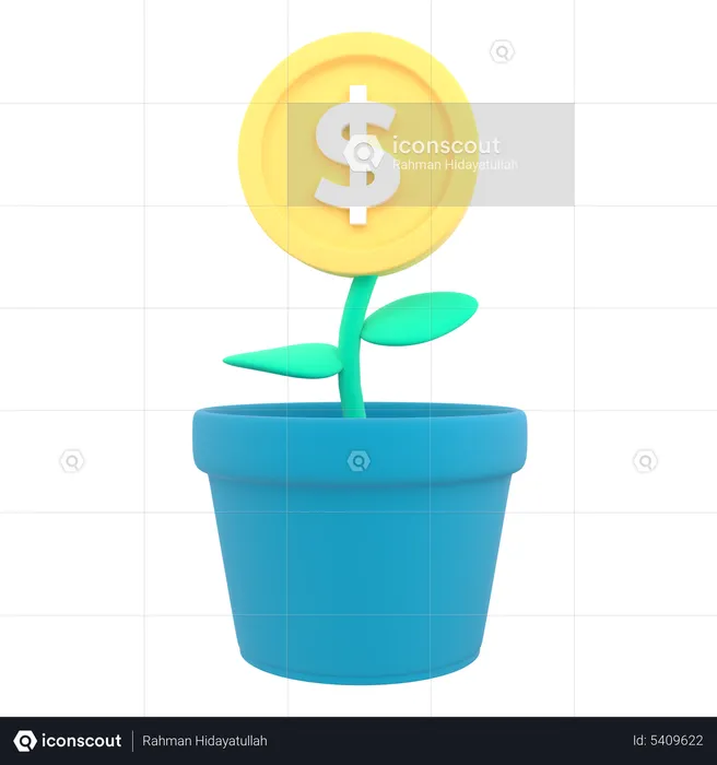 Dollar Plant  3D Icon