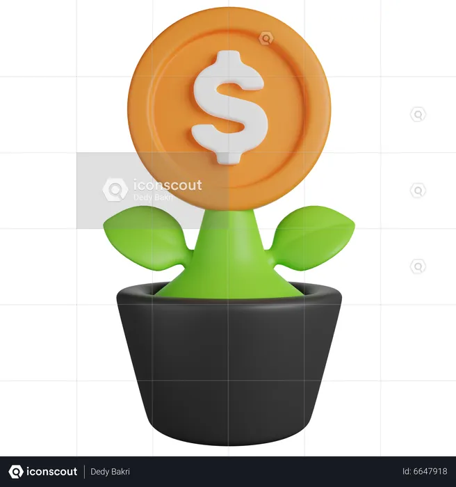 Dollar Plant  3D Icon