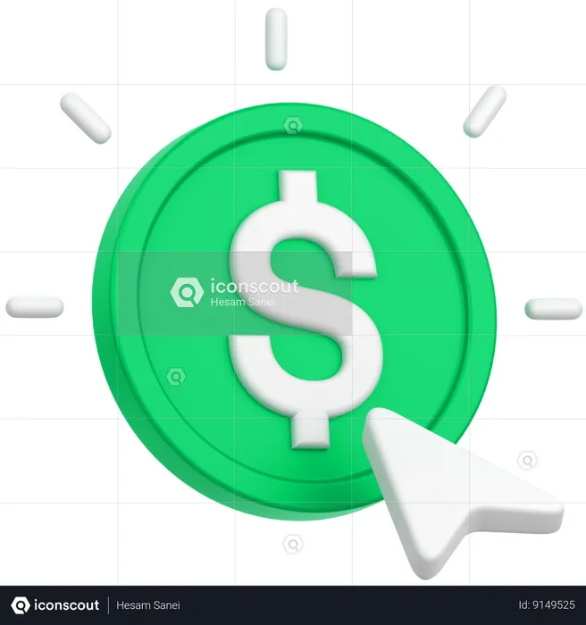 Dollar Pointer  3D Icon