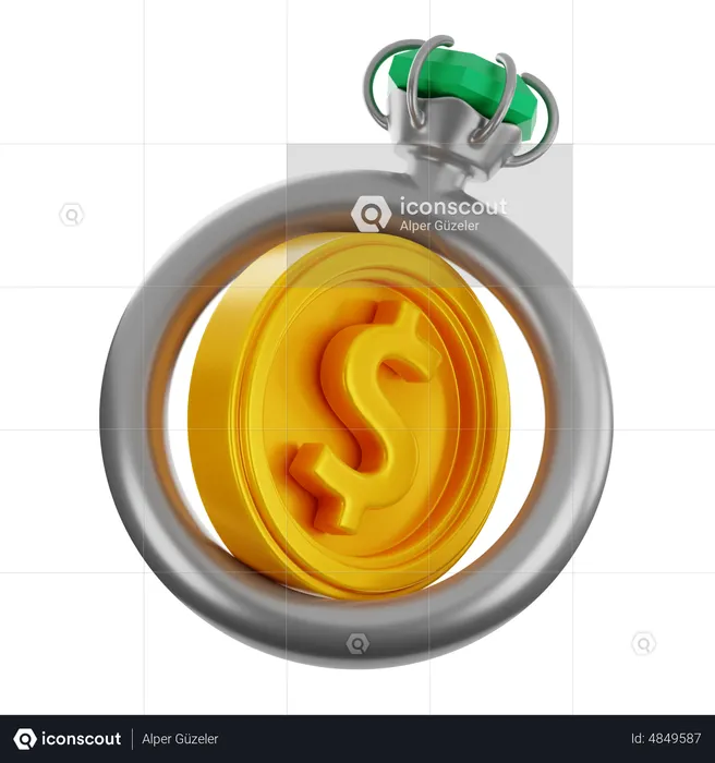 Dollar Ring  3D Icon