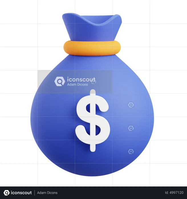 Dollar Sack  3D Icon