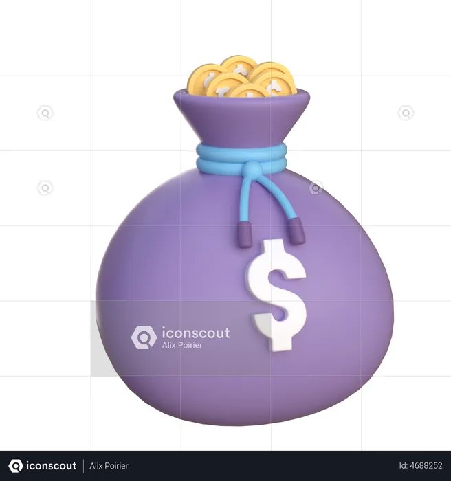 Dollar Sack  3D Icon