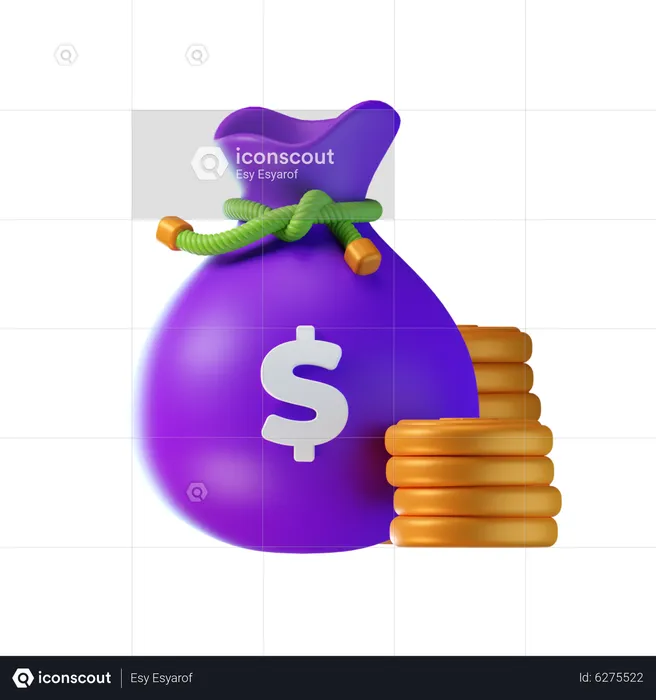 Dollar Sack  3D Icon