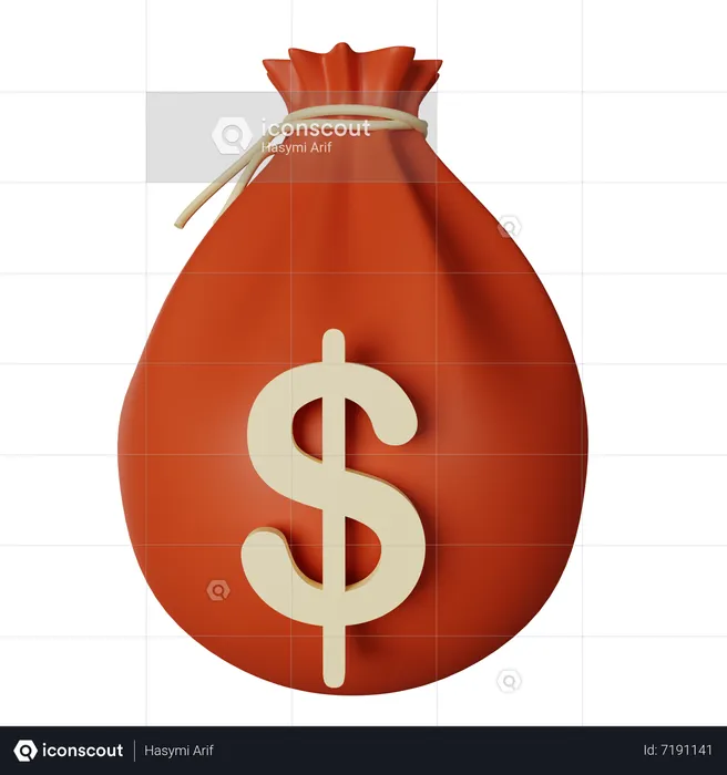 Dollar Sack  3D Icon