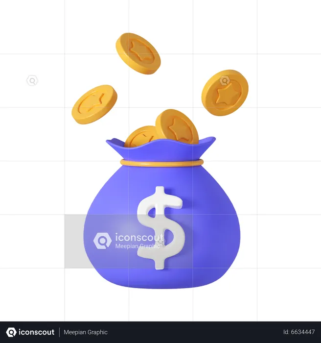 Dollar Sack  3D Icon