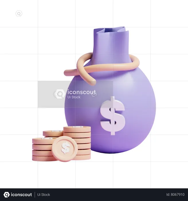 Dollar Sack  3D Icon