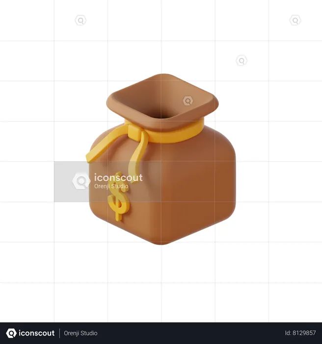 Dollar Sack  3D Icon