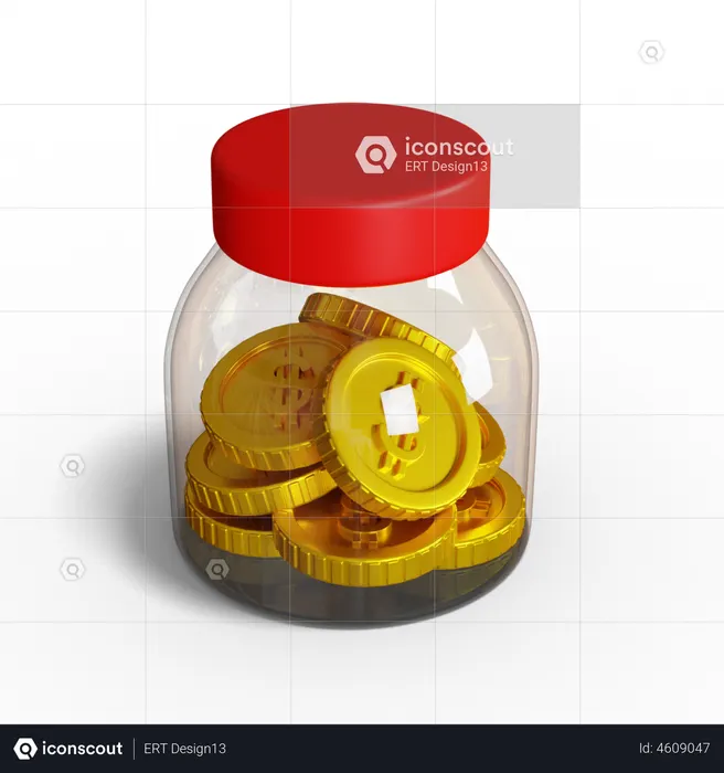 Dollar Savings  3D Illustration
