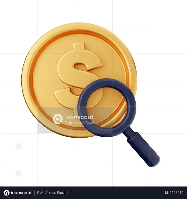 Dollar Scan  3D Icon