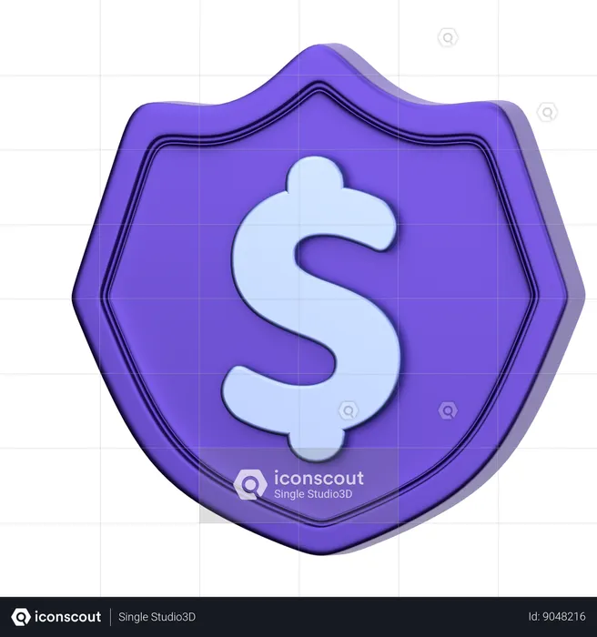 Dollar Security  3D Icon