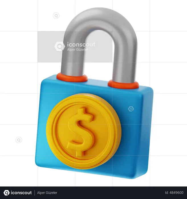 Dollar Security  3D Icon