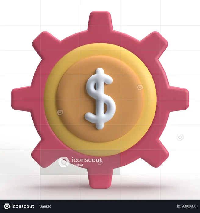 Dollar Setup  3D Icon