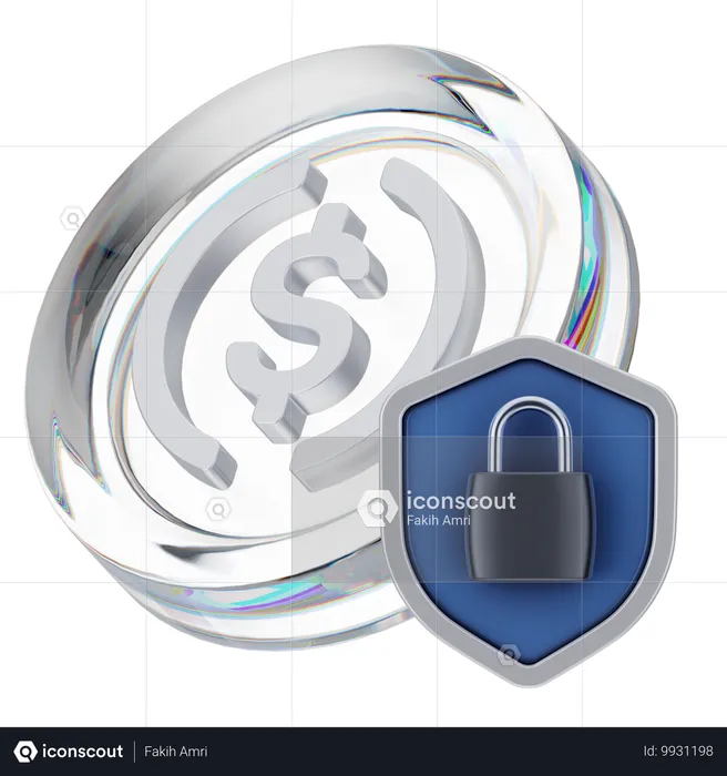 Dollar-Sicherheit  3D Icon