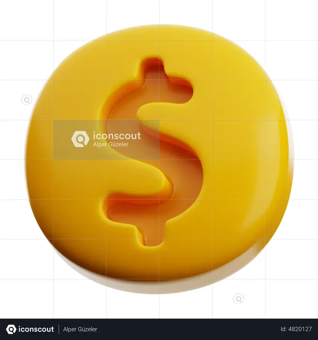 Dollar Sign  3D Icon